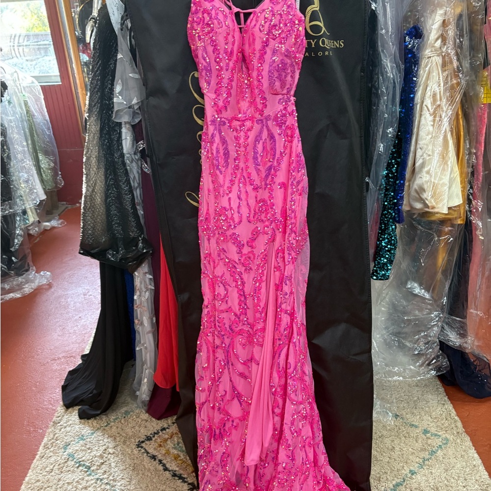 Pink Beaded Gown